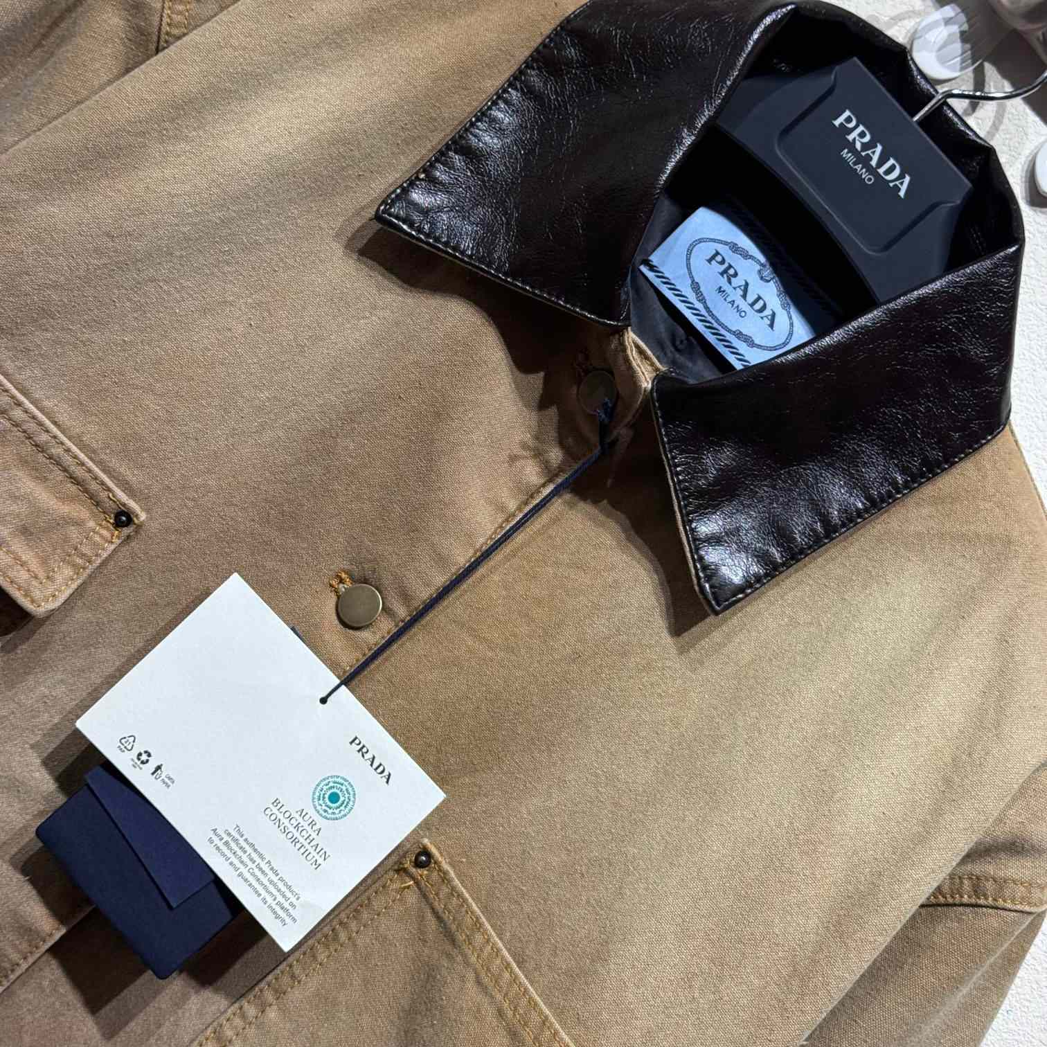 Prada Distressed Canvas Jacket - DopestKickz
