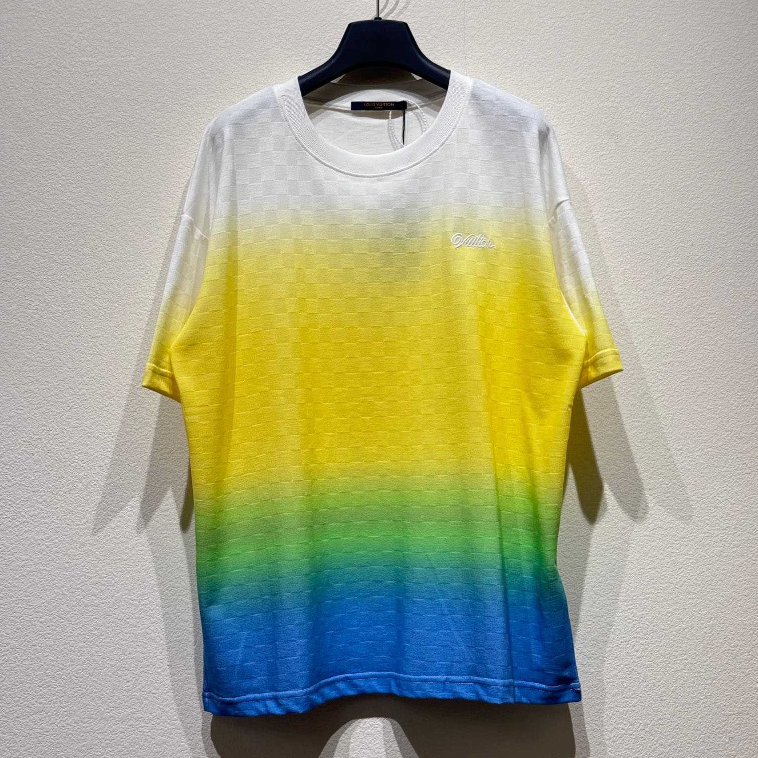 Louis Vuitton Damier Gradient Jacquard Cotton T-Shirt   - DopestKickz