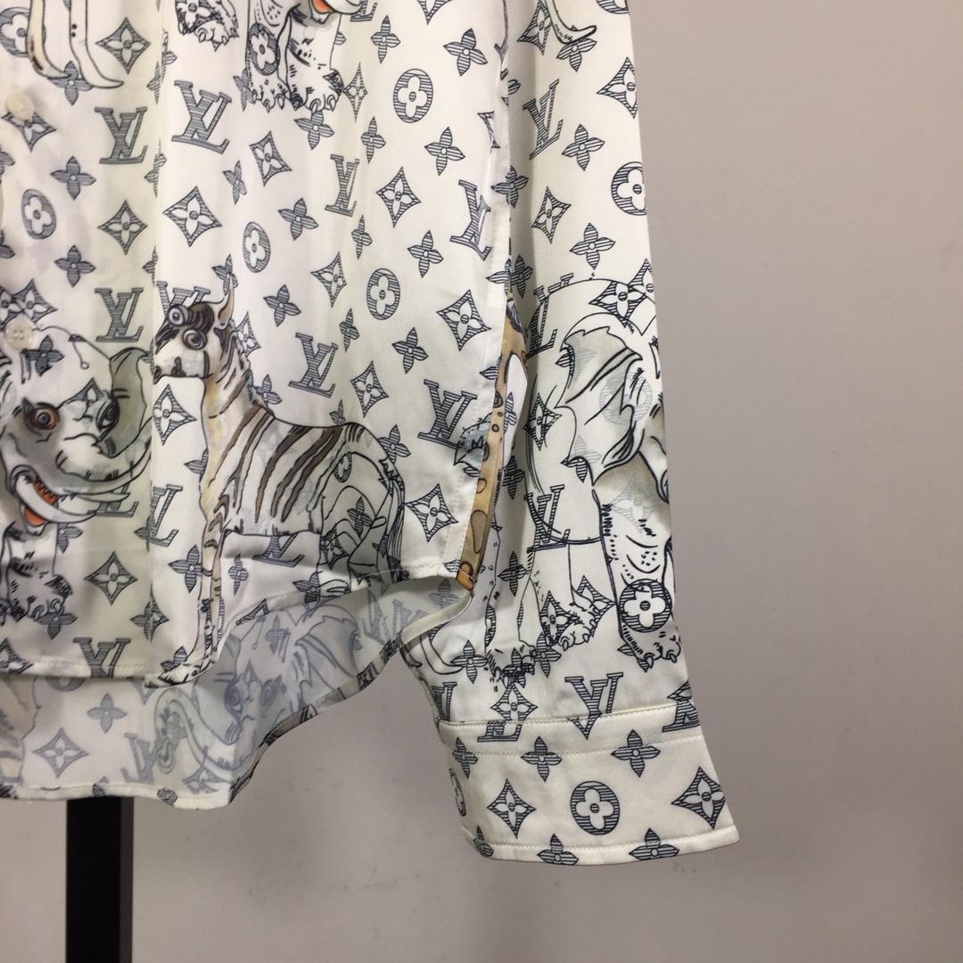 Louis Vuitton x Chapman Brothers Animals Silk Shirt - DopestKickz