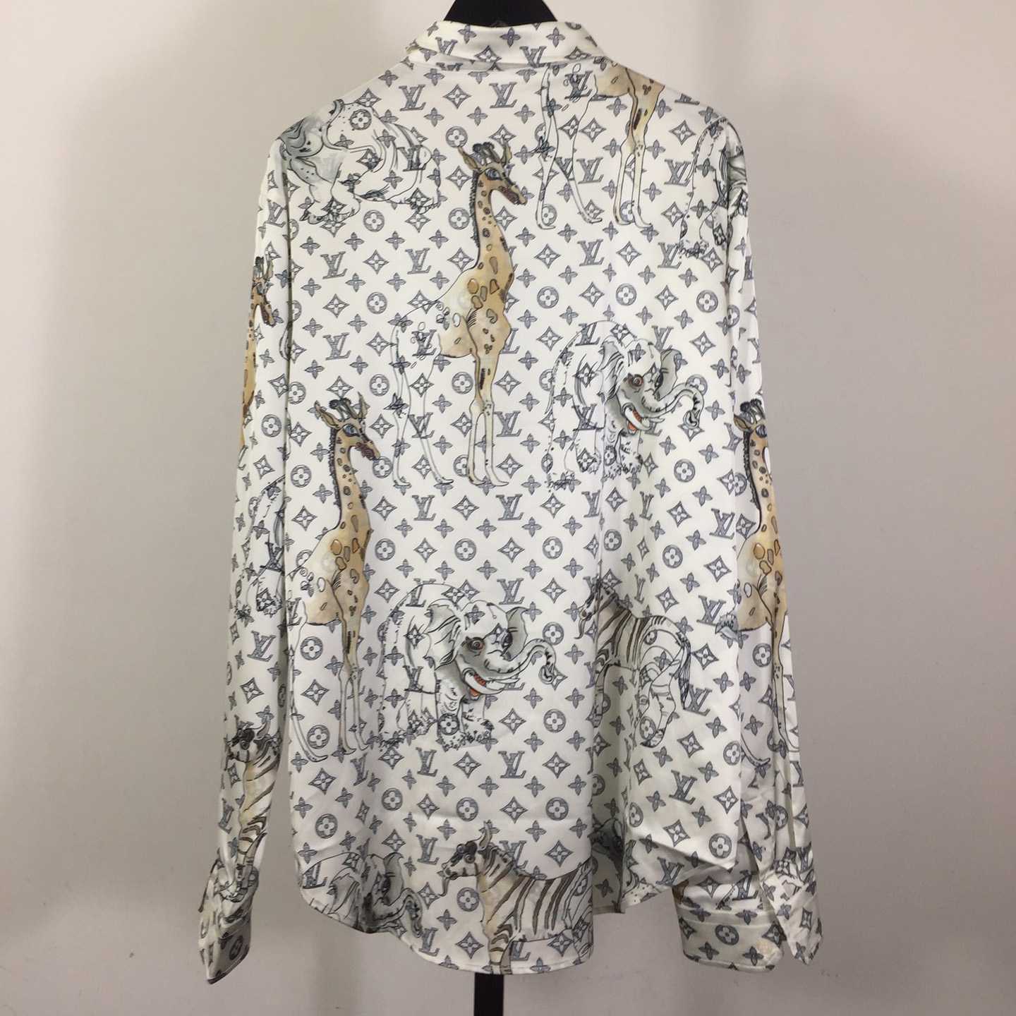 Louis Vuitton x Chapman Brothers Animals Silk Shirt - DopestKickz