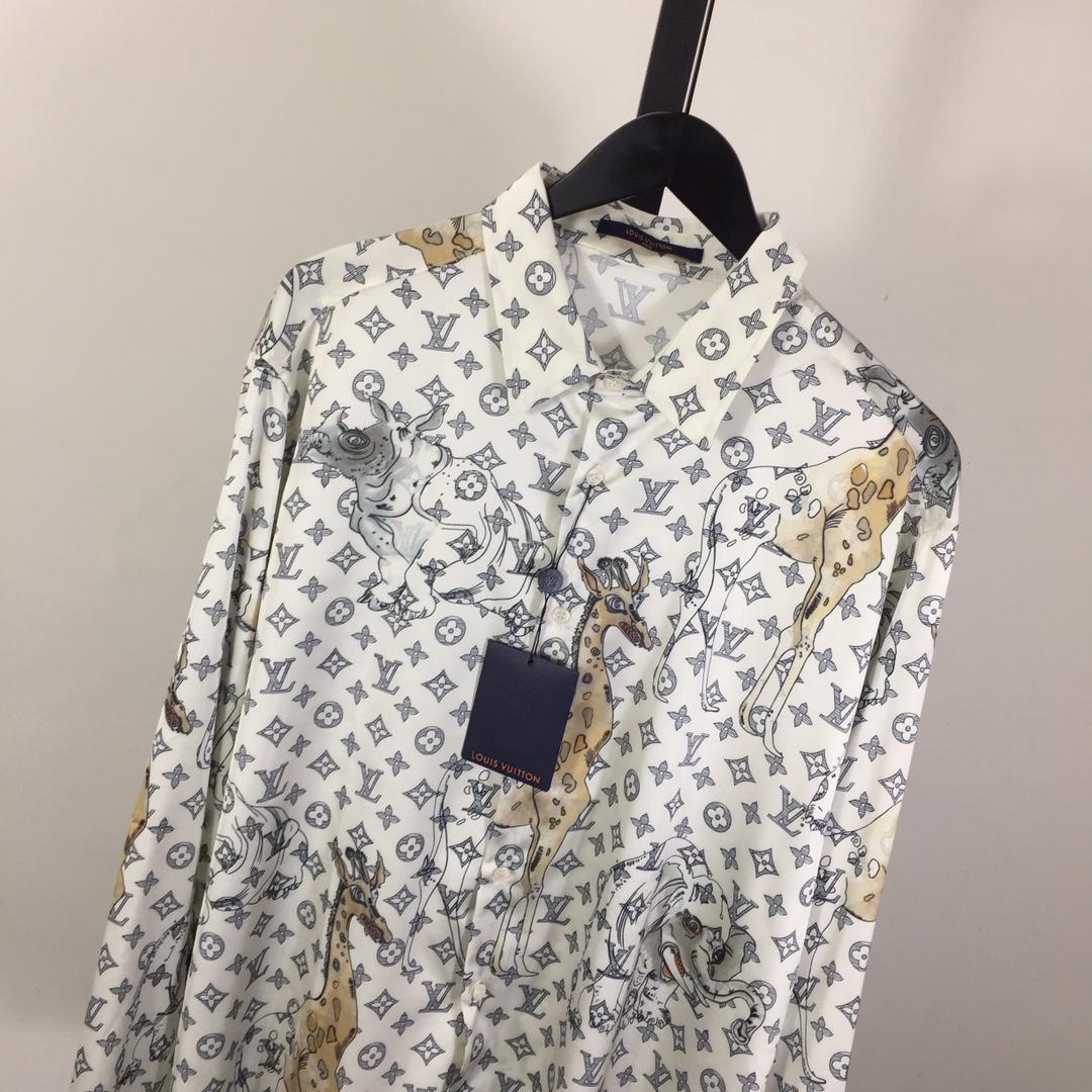 Louis Vuitton x Chapman Brothers Animals Silk Shirt - DopestKickz