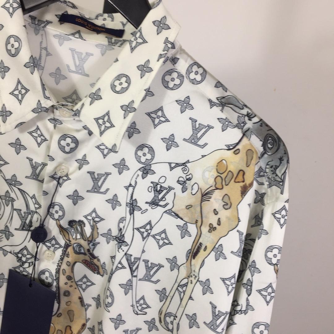 Louis Vuitton x Chapman Brothers Animals Silk Shirt - DopestKickz