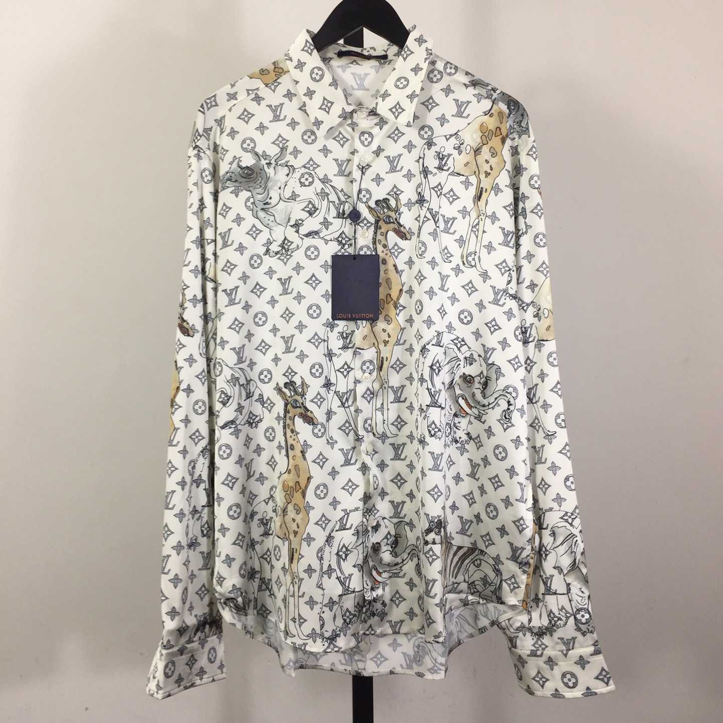 Louis Vuitton x Chapman Brothers Animals Silk Shirt - DopestKickz
