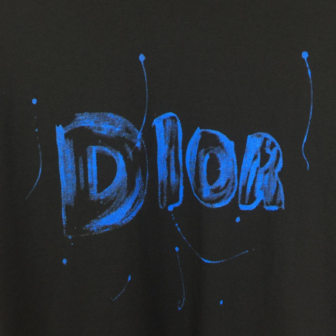 Dior Logo Cotton T-Shirt  - DopestKickz