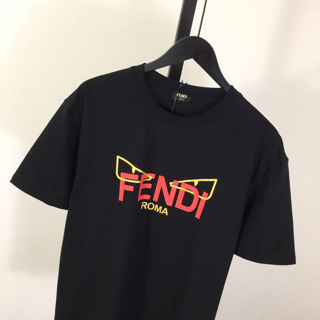 Fendi Lunar New Year Black Cotton T-shirt - DopestKickz