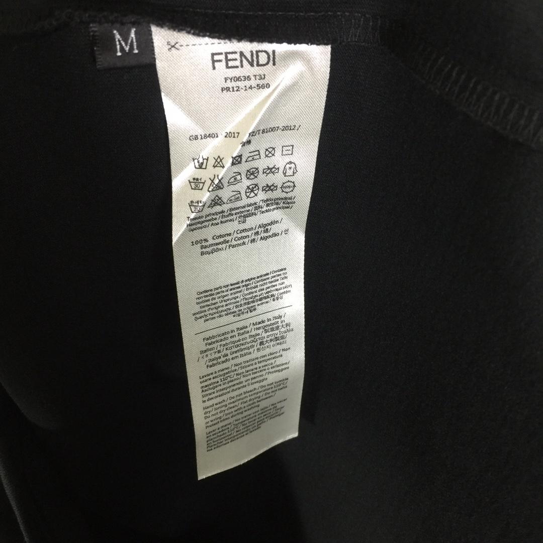 Fendi Lunar New Year Black Cotton T-shirt - DopestKickz