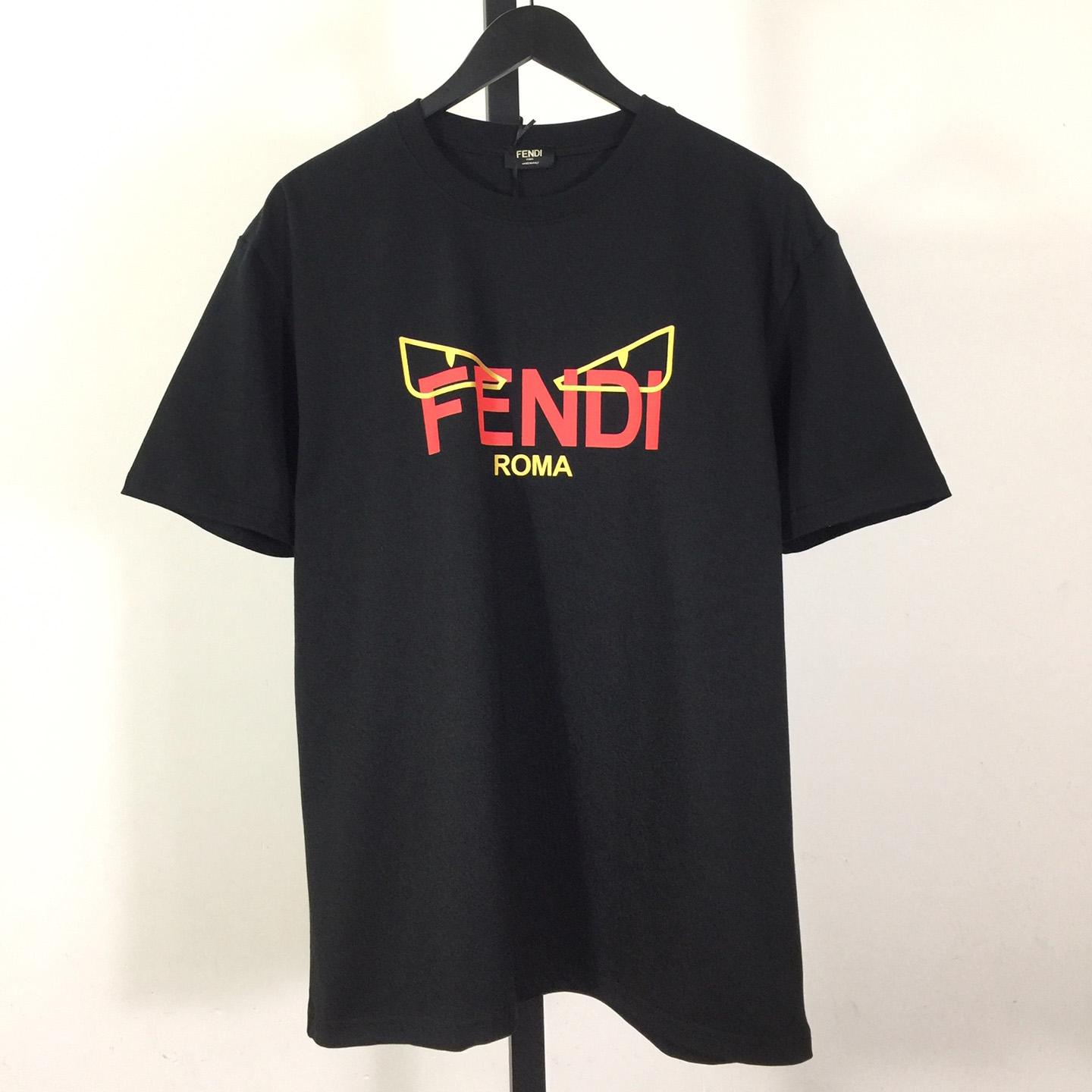 Fendi Lunar New Year Black Cotton T-shirt - DopestKickz