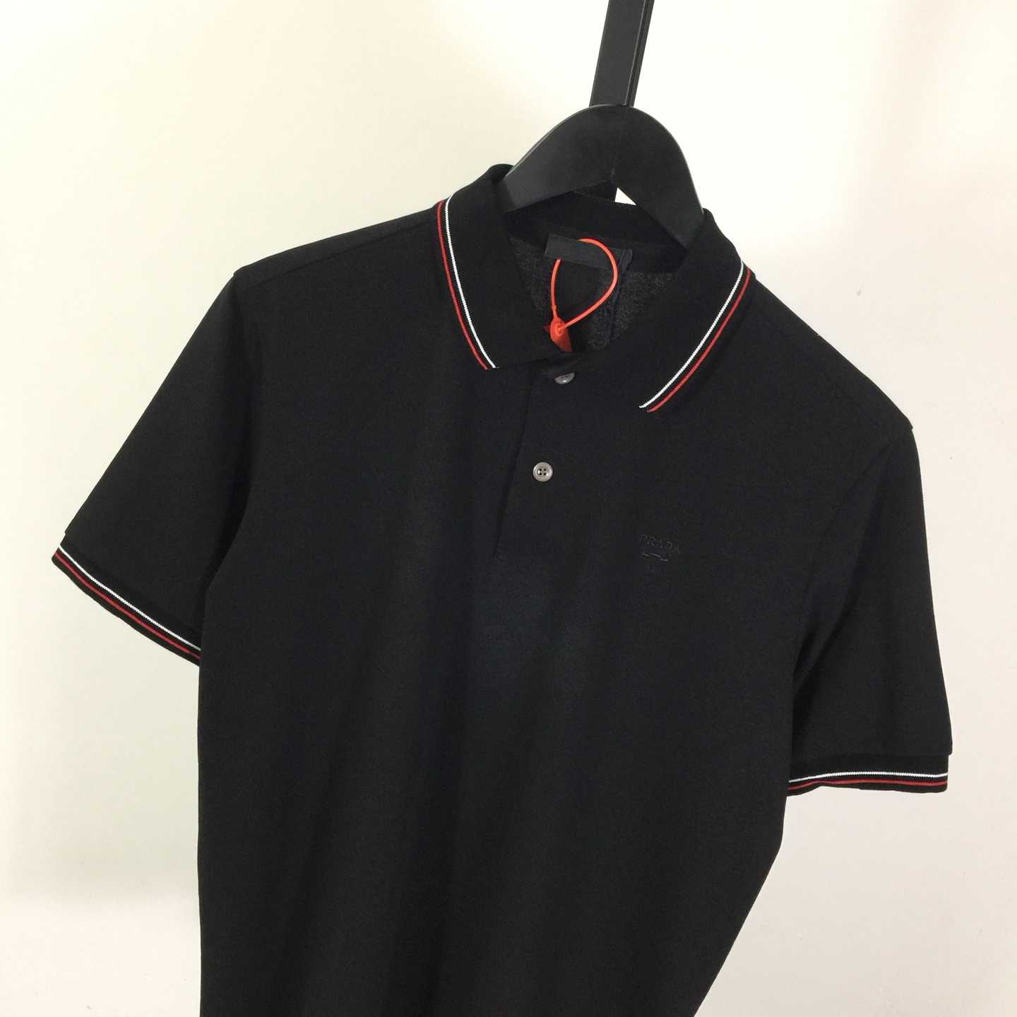 Prada Short-sleeved Piqué Polo Shirt - DopestKickz