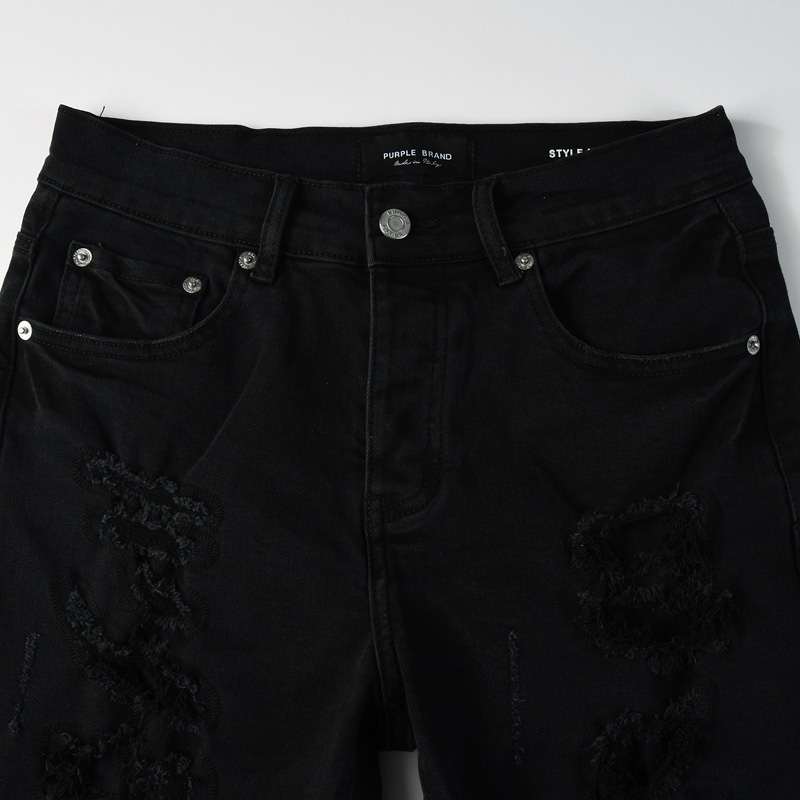 Purple-Brand Denim Shorts    5108 - DopestKickz