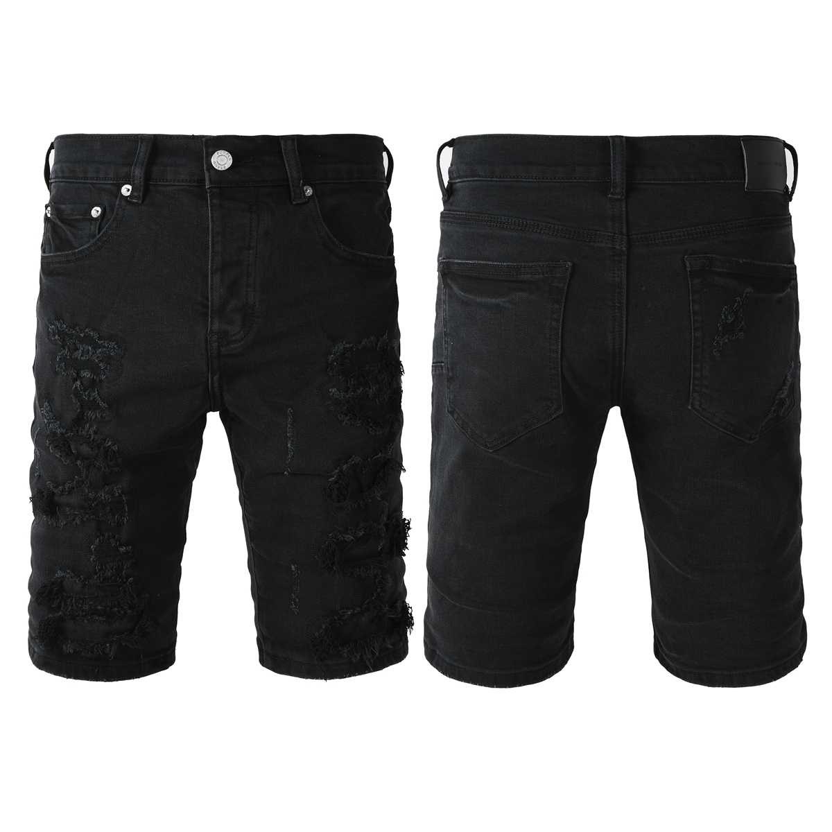 Purple-Brand Denim Shorts    5108 - DopestKickz