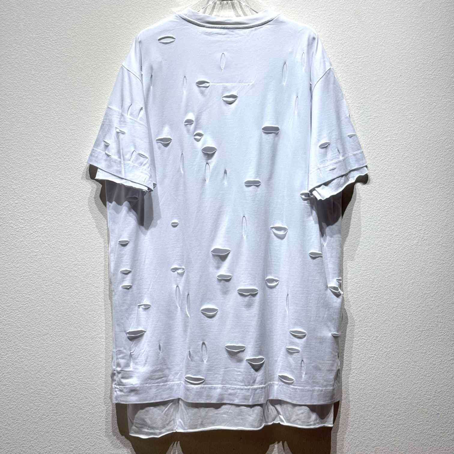 Givenchy White Destroyed T-Shirt  - DopestKickz