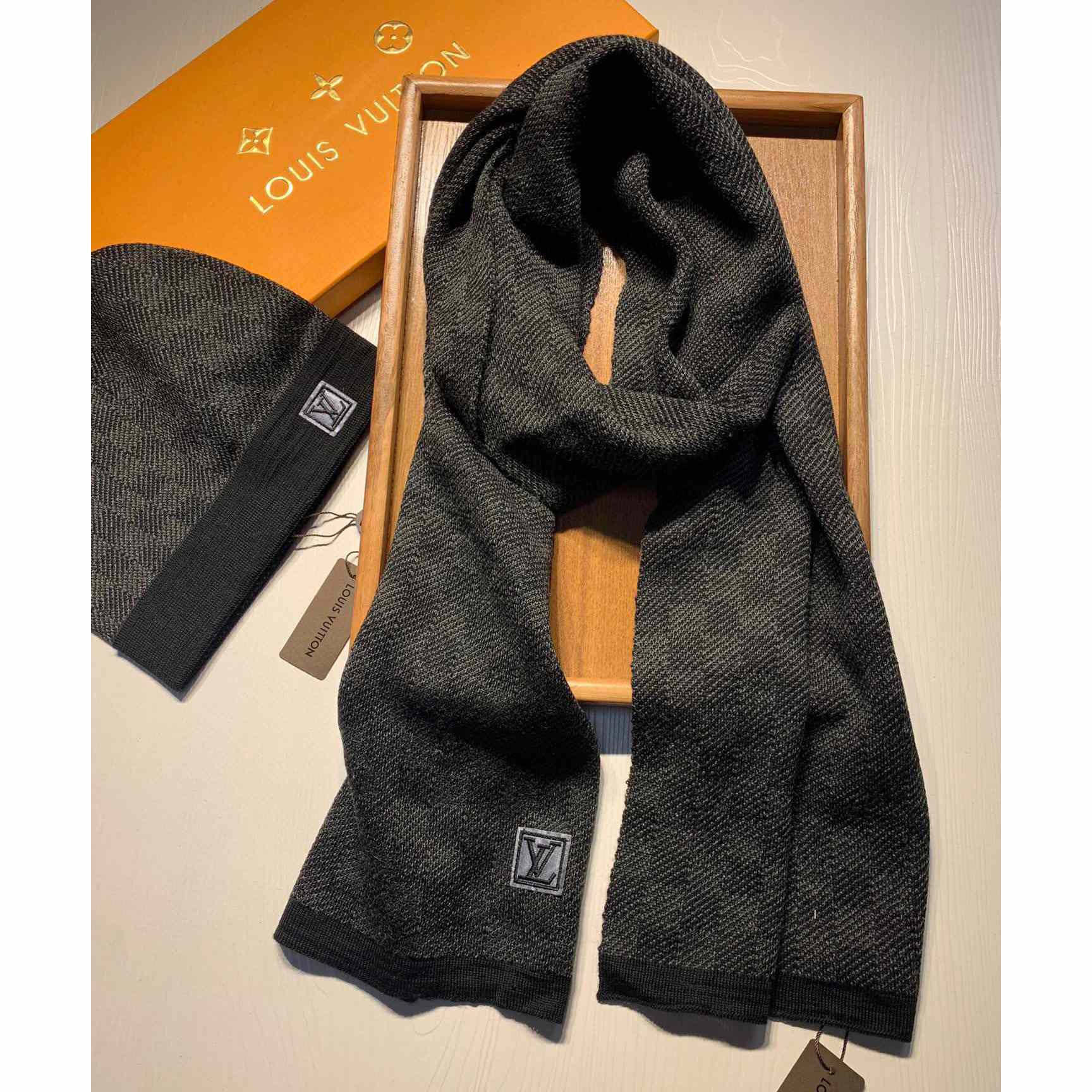 Louis Vuitton Beanie And Scarf  - DopestKickz