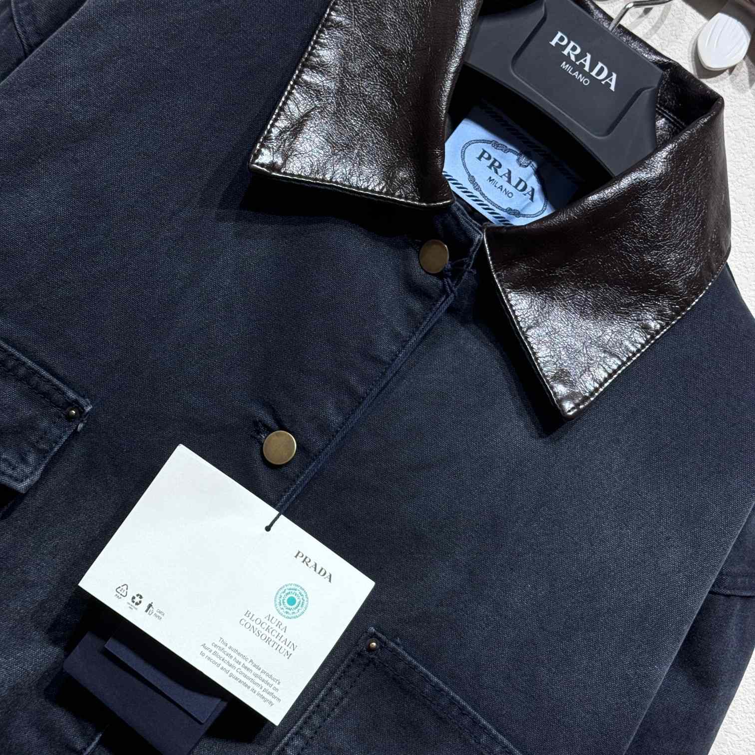 Prada Distressed Canvas Jacket - DopestKickz
