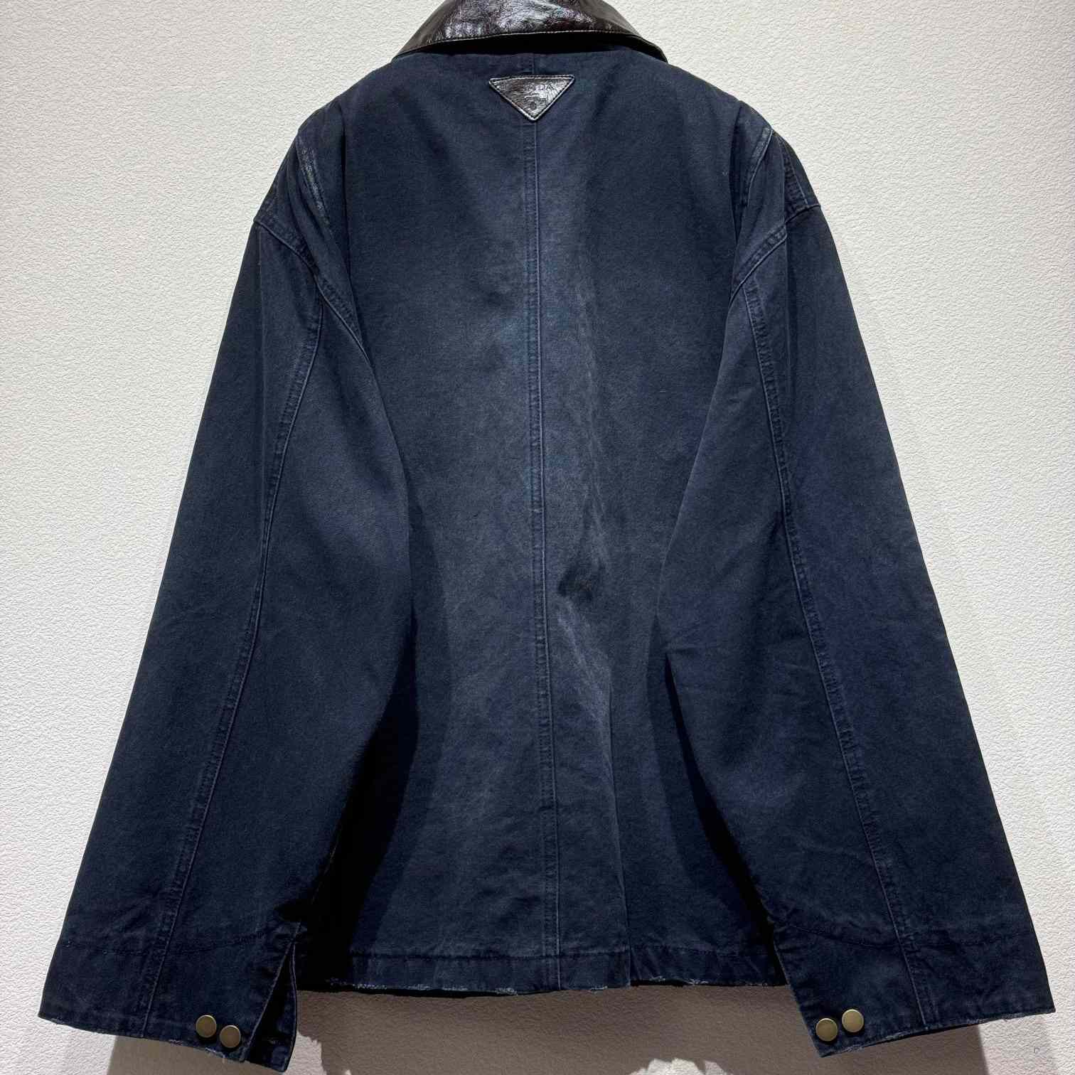 Prada Distressed Canvas Jacket - DopestKickz