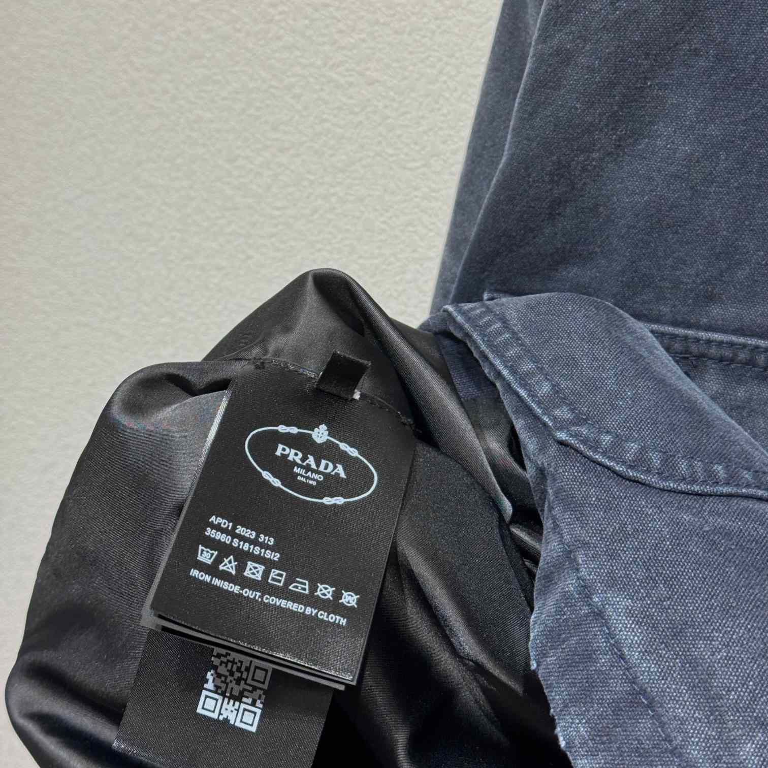 Prada Distressed Canvas Jacket - DopestKickz