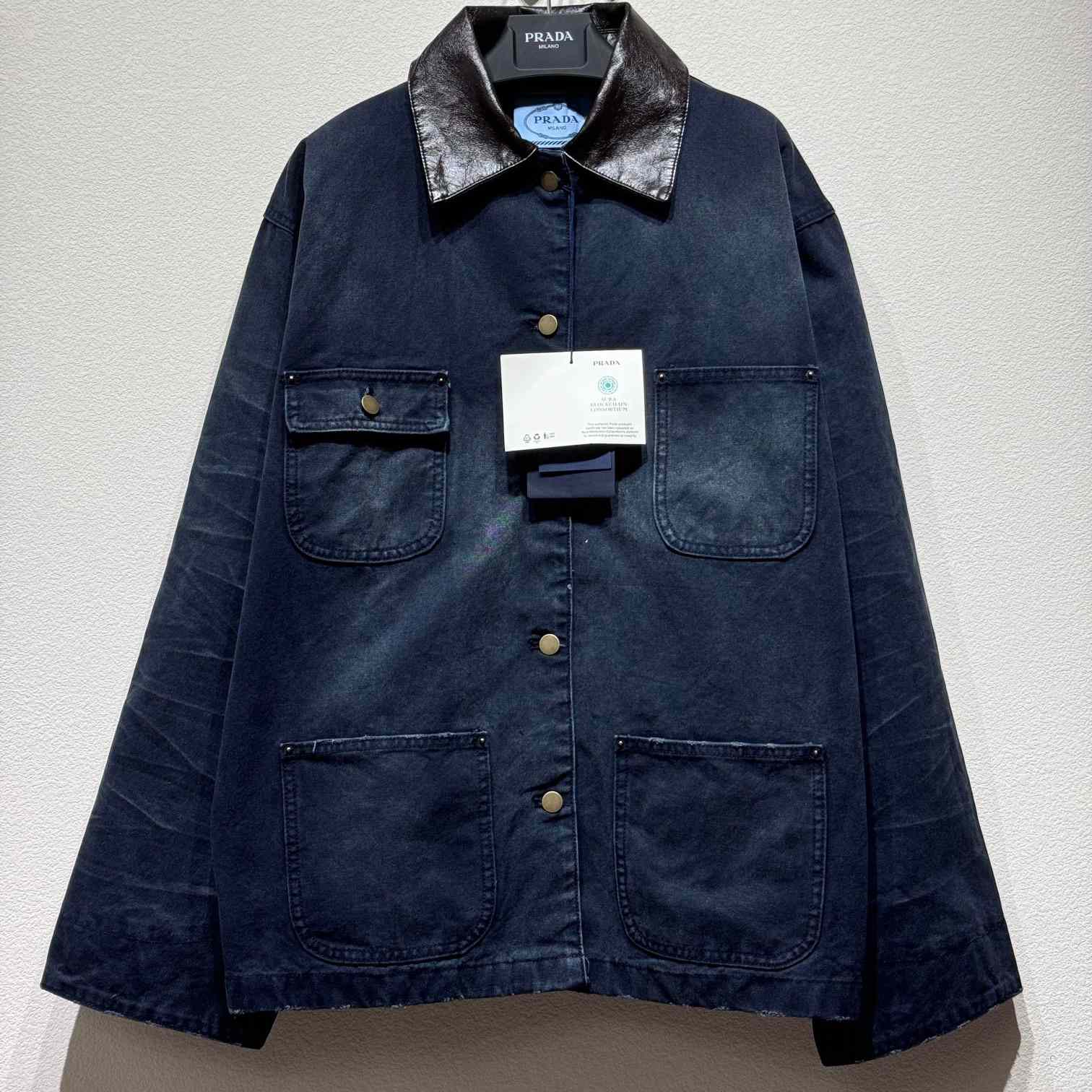 Prada Distressed Canvas Jacket - DopestKickz