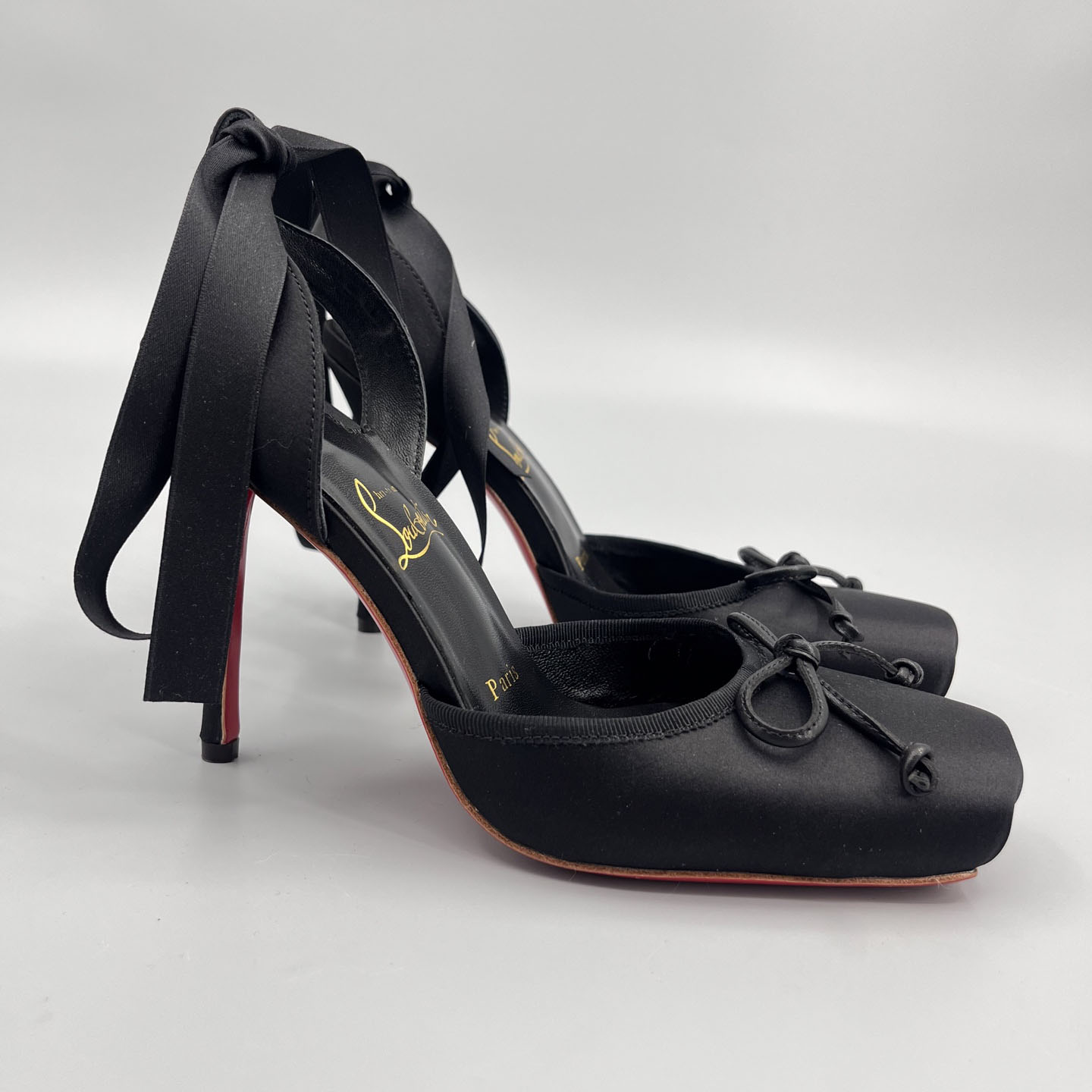 Christian Louboutin Cassia Lace-Up Slingback Pumps - DopestKickz
