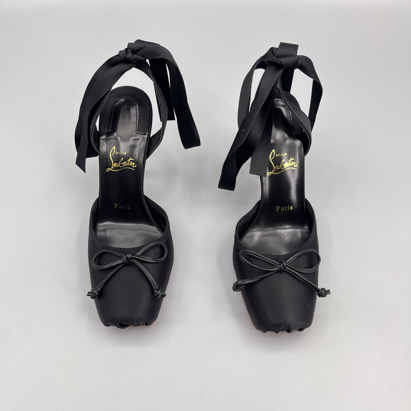 Christian Louboutin Cassia Lace-Up Slingback Pumps - DopestKickz