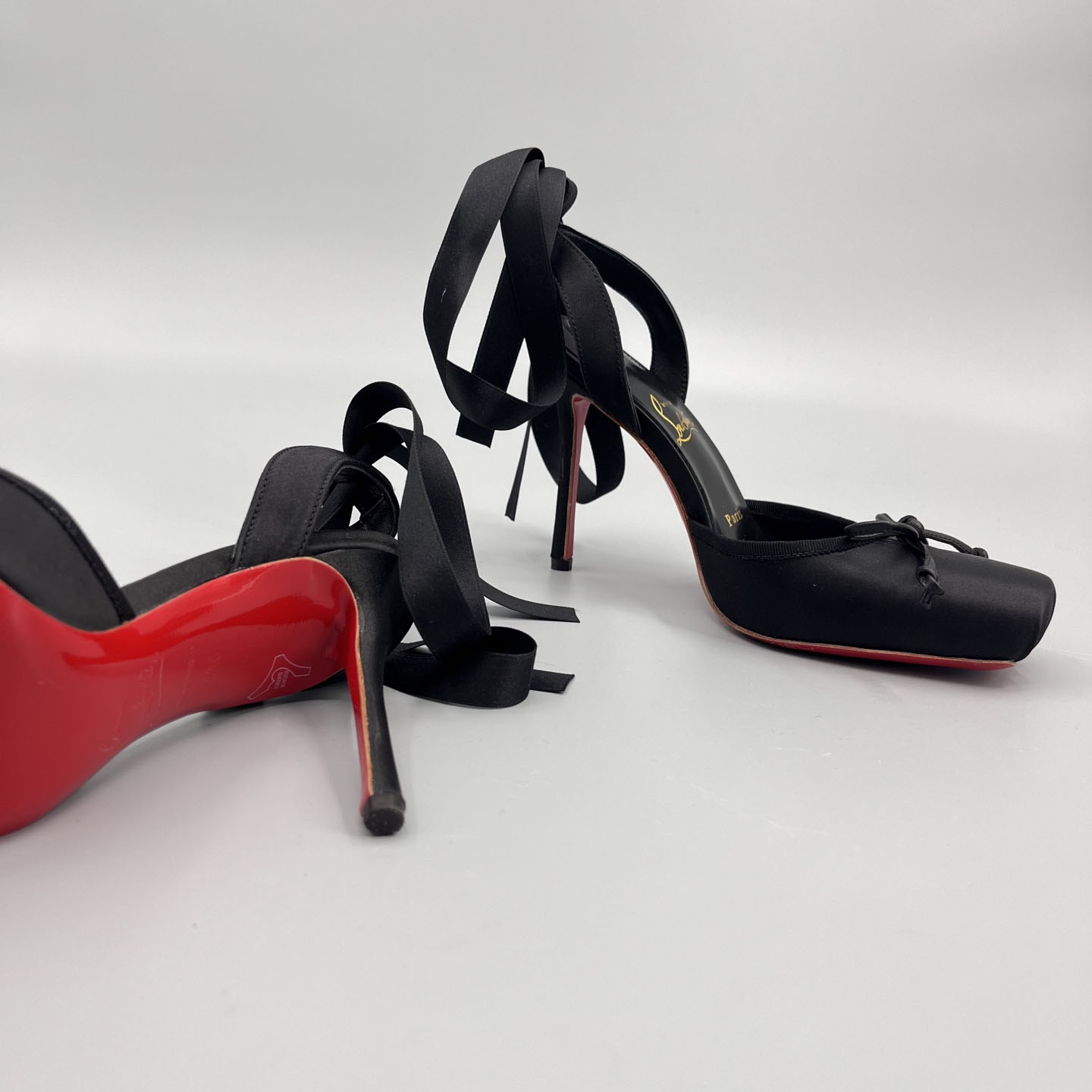 Christian Louboutin Cassia Lace-Up Slingback Pumps - DopestKickz