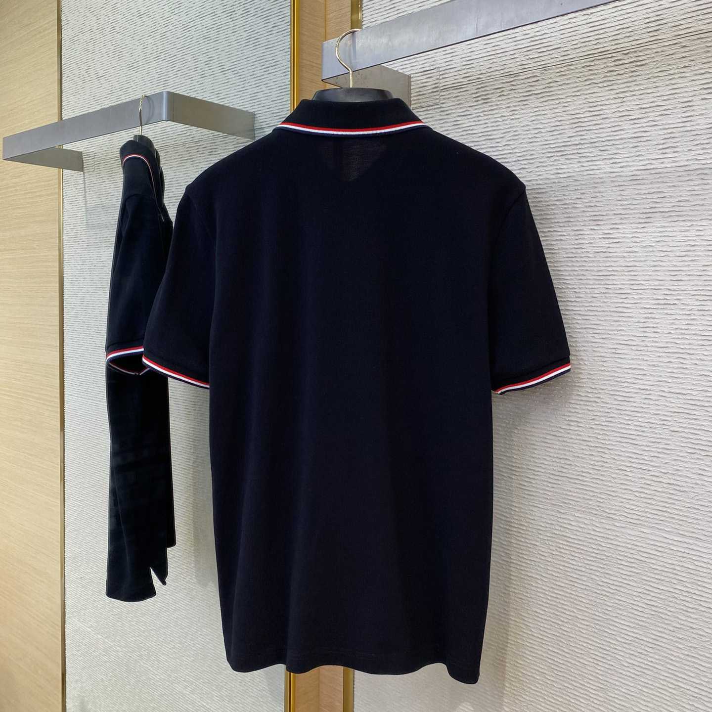 Moncler Logo Cotton Polo Shirt - DopestKickz