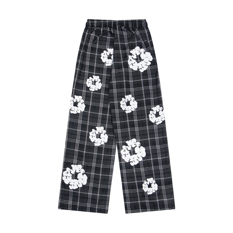 Denim Tears Wreath Pajama Pants 'Grey' - DopestKickz