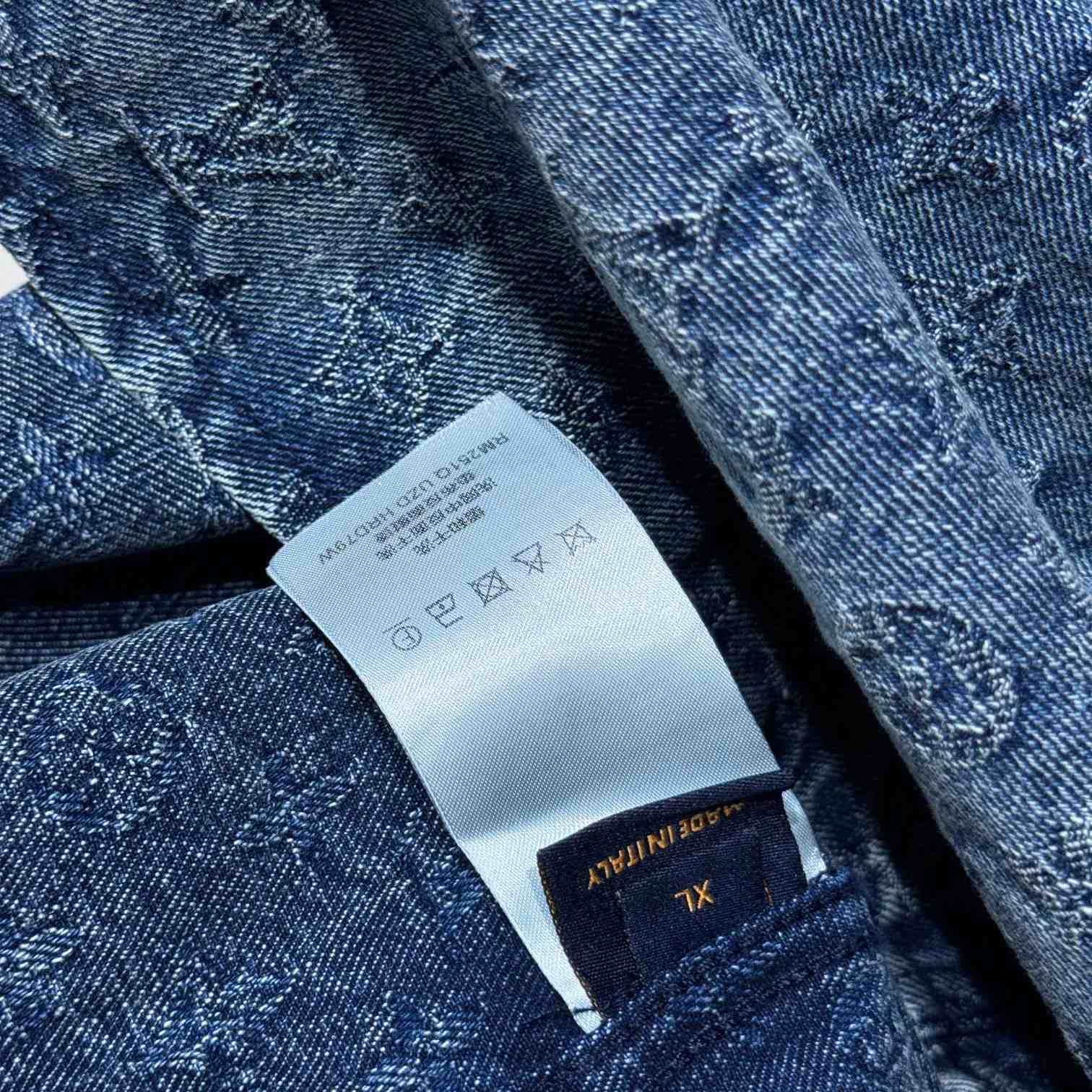 Louis Vuitton Monogram Denim Shirts - DopestKickz