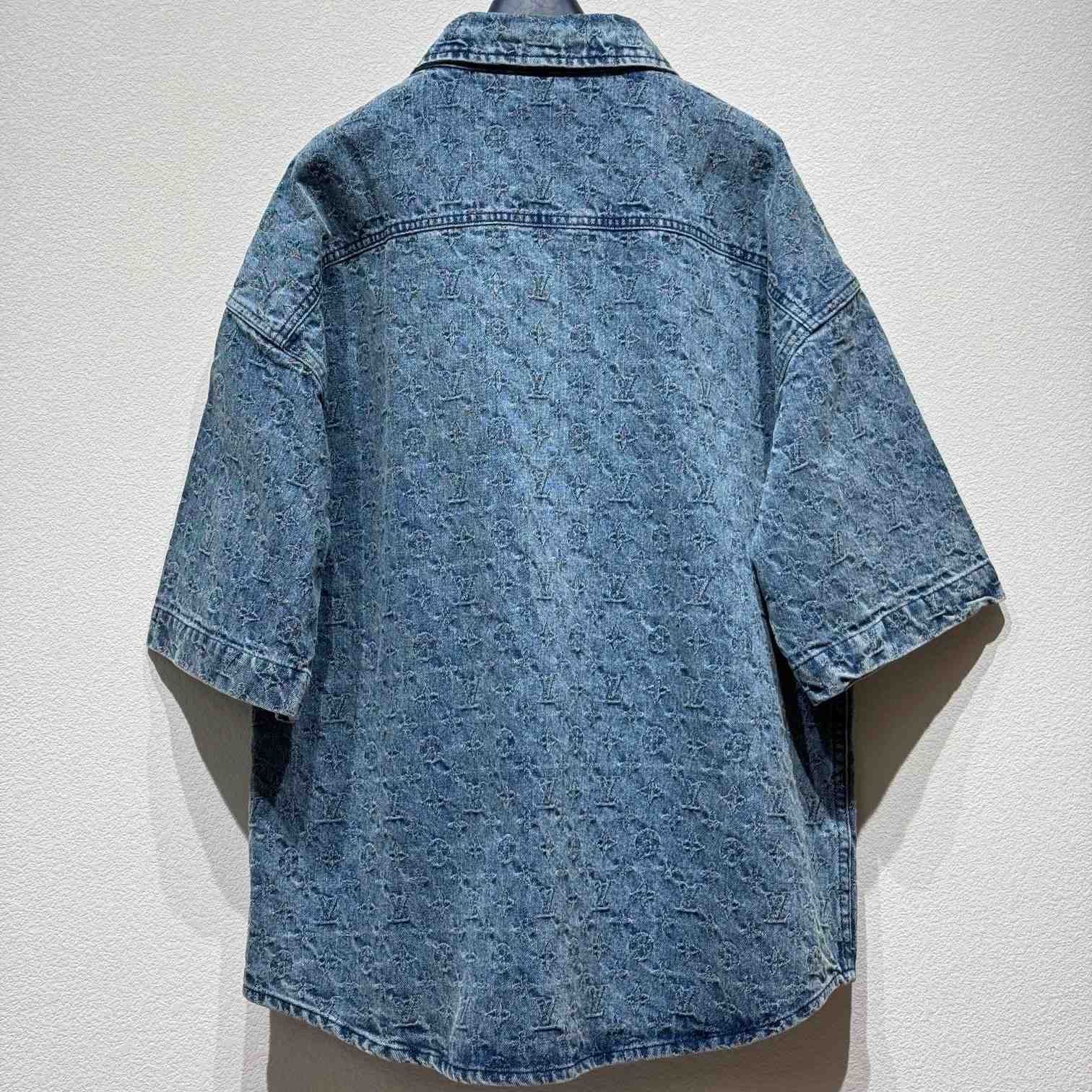 Louis Vuitton Monogram Denim Shirts - DopestKickz