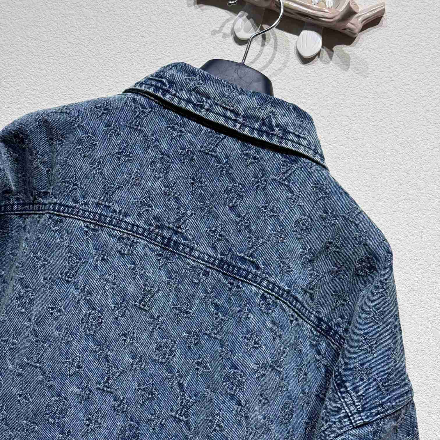 Louis Vuitton Monogram Denim Shirts - DopestKickz
