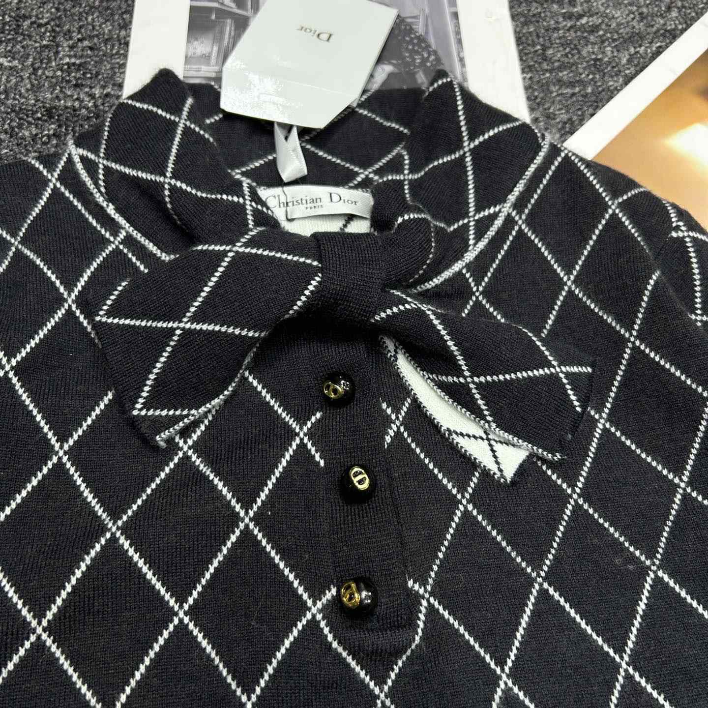 Dior Tied Collar Sweater  - DopestKickz