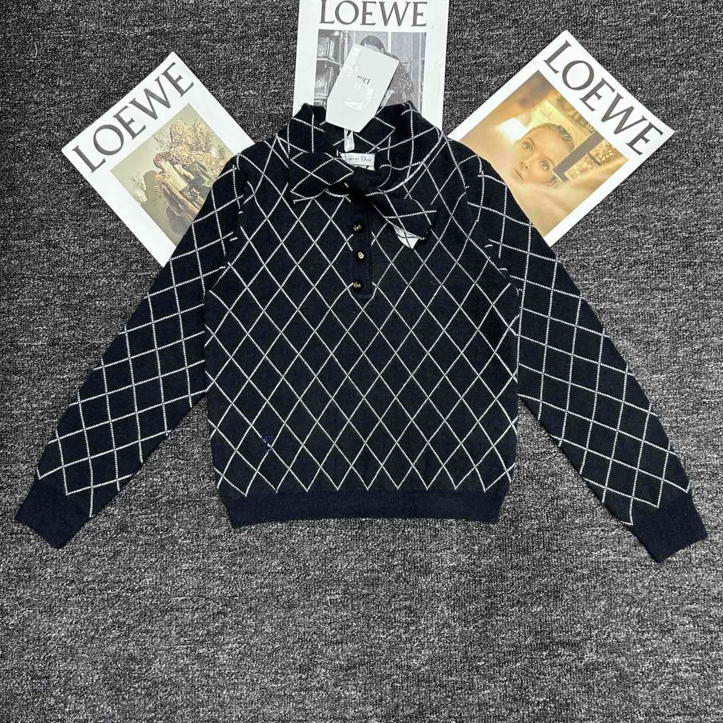 Dior Tied Collar Sweater  - DopestKickz