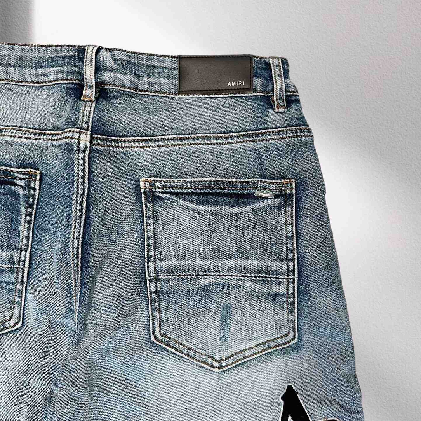 Amiri Denim Shorts     8001 - DopestKickz