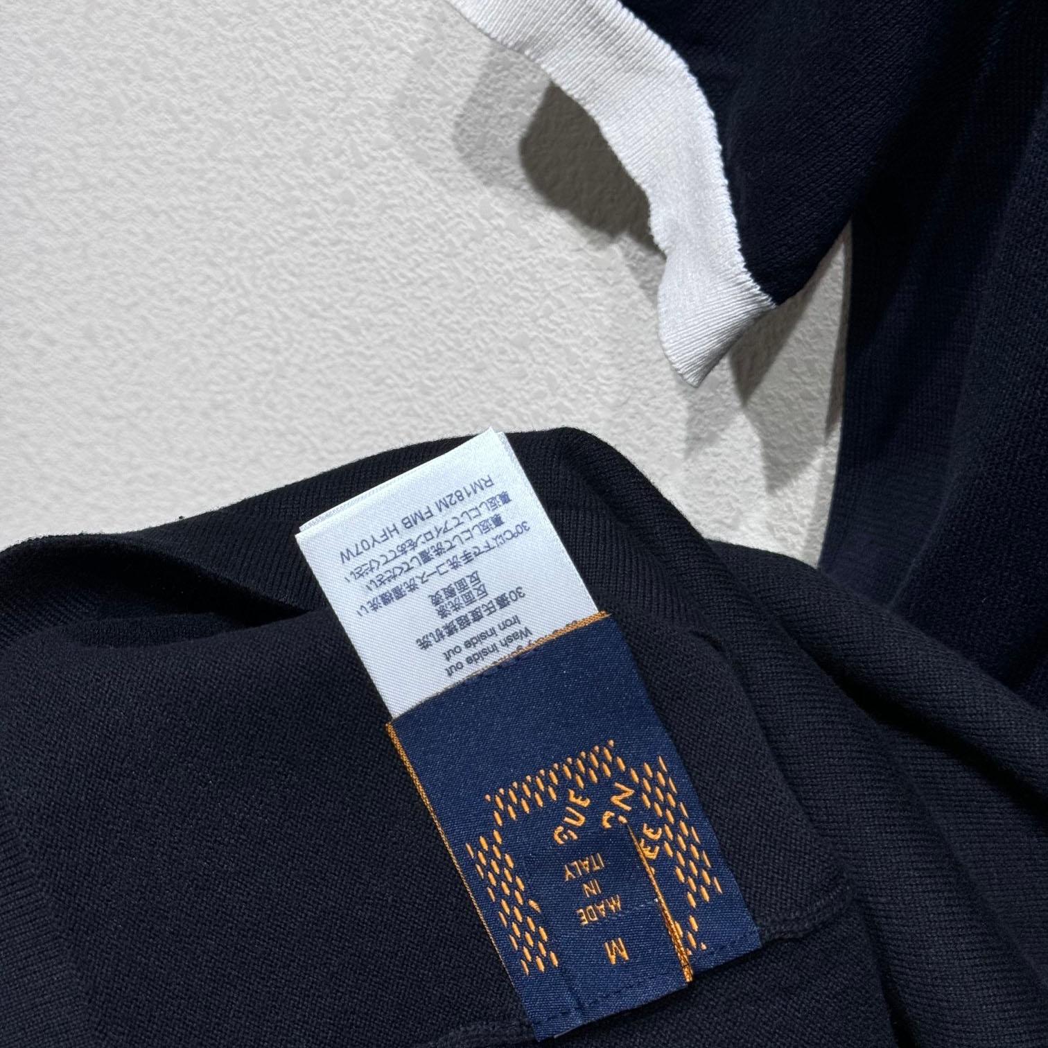 Louis Vuitton Graphic Intarsia Short-Sleeved Cotton Crewneck   - DopestKickz