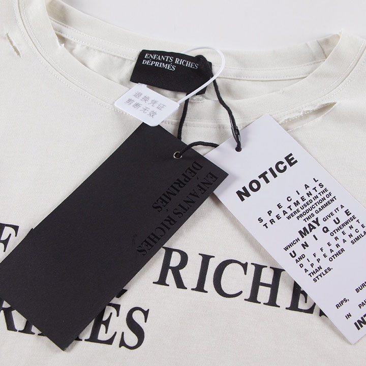 Enfants Riches Déprimés Cropped Distressed Logo-Print Cotton-Jersey - DopestKickz