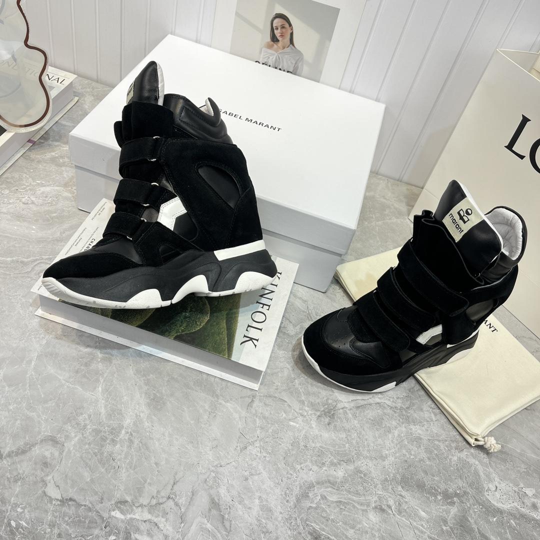 Isabel Marant Balskee High-Top Wedge Sneakers  - DopestKickz