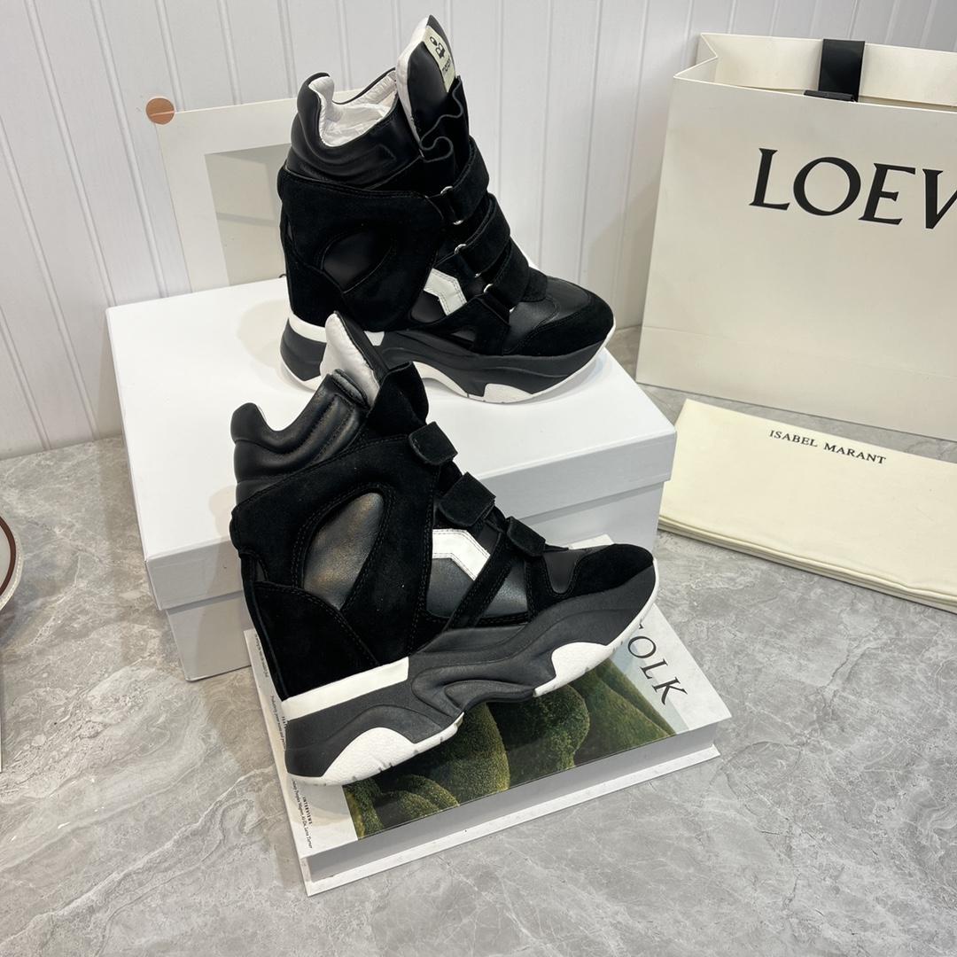Isabel Marant Balskee High-Top Wedge Sneakers  - DopestKickz