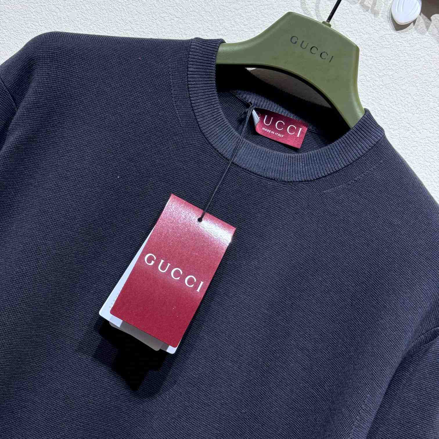 Gucci Silk Cotton Jumper With Intarsia - DopestKickz