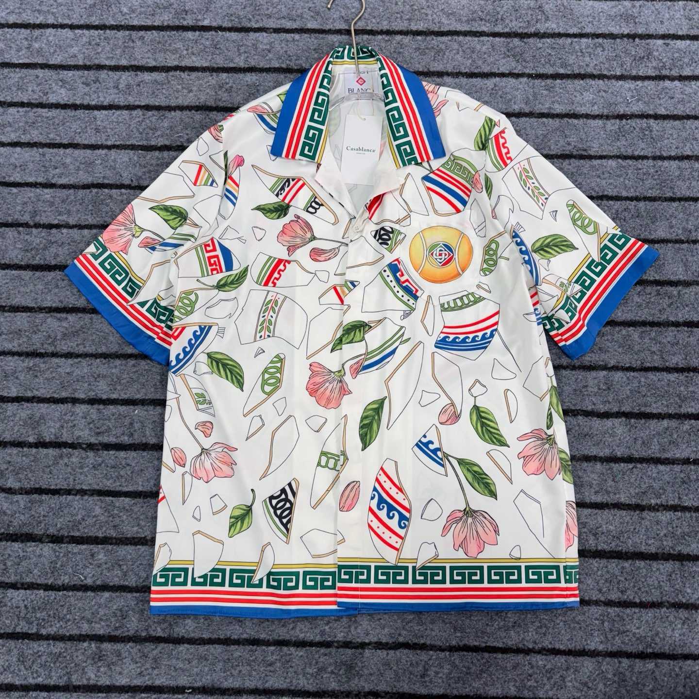 Casablanca Le Vase Brise Silk Shirt - DopestKickz