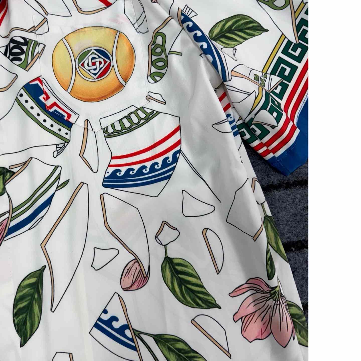 Casablanca Le Vase Brise Silk Shirt - DopestKickz