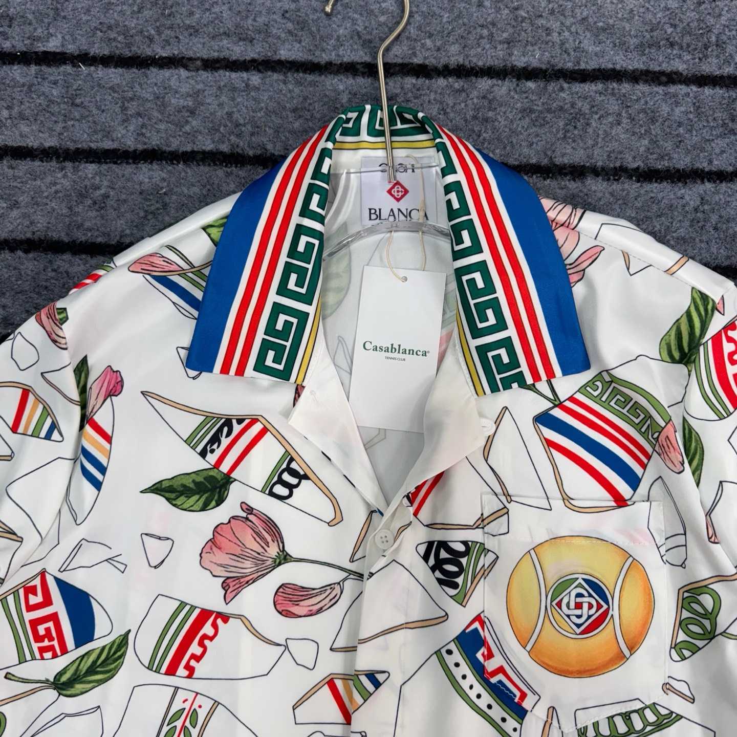 Casablanca Le Vase Brise Silk Shirt - DopestKickz