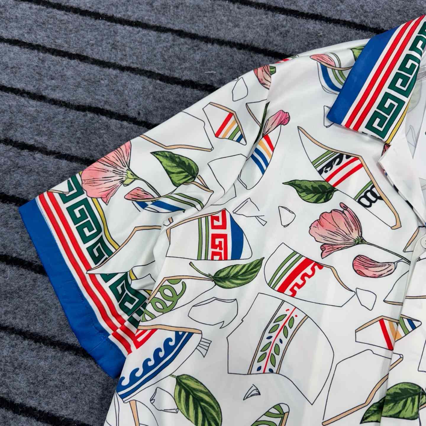 Casablanca Le Vase Brise Silk Shirt - DopestKickz