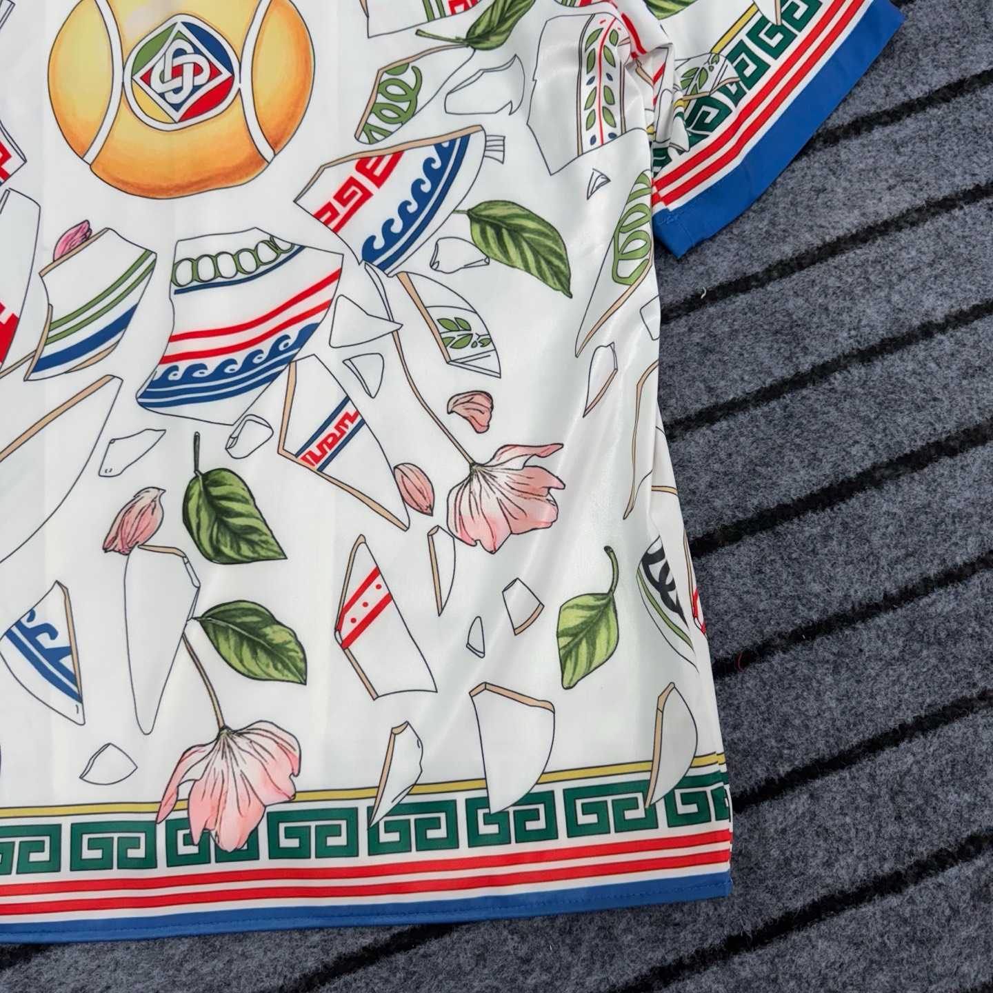 Casablanca Le Vase Brise Silk Shirt - DopestKickz