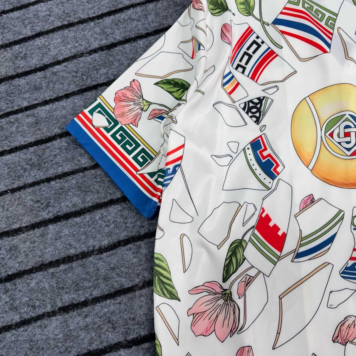 Casablanca Le Vase Brise Silk Shirt - DopestKickz