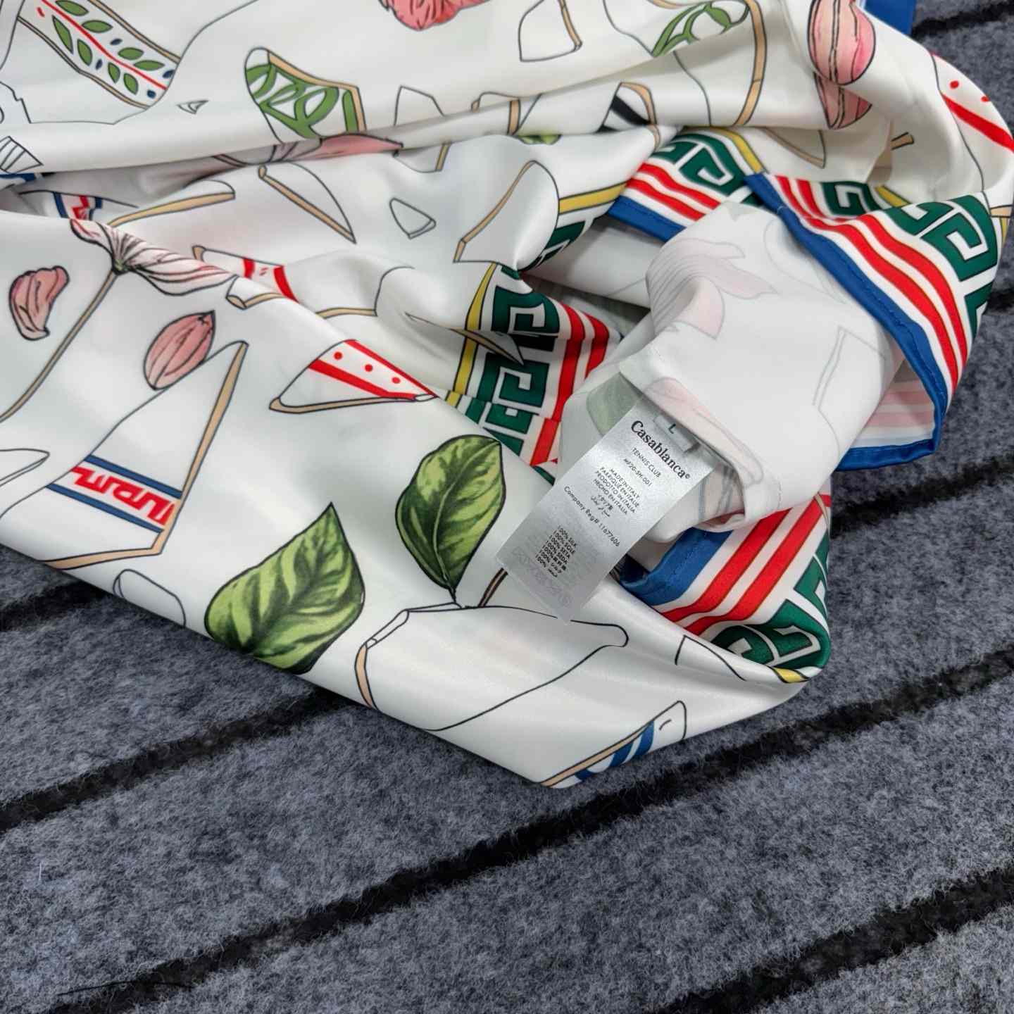 Casablanca Le Vase Brise Silk Shirt - DopestKickz