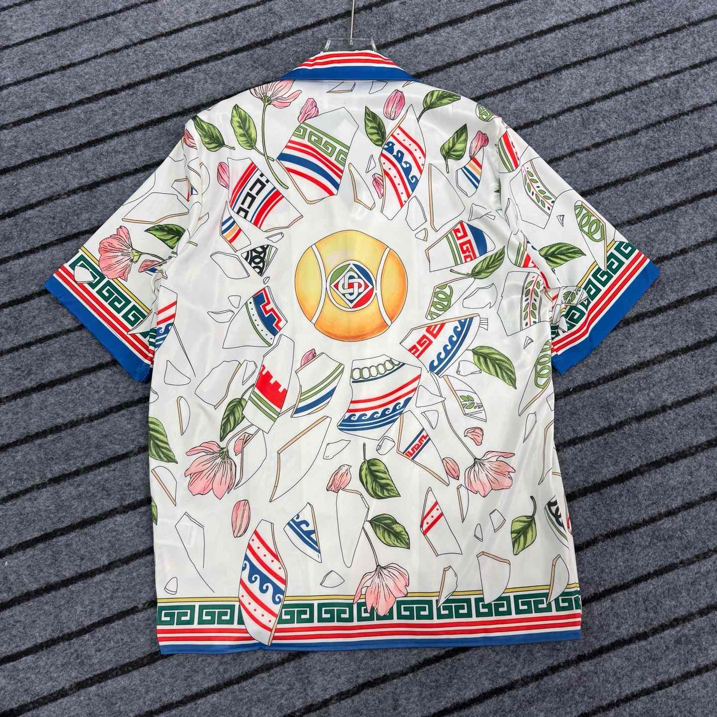 Casablanca Le Vase Brise Silk Shirt - DopestKickz