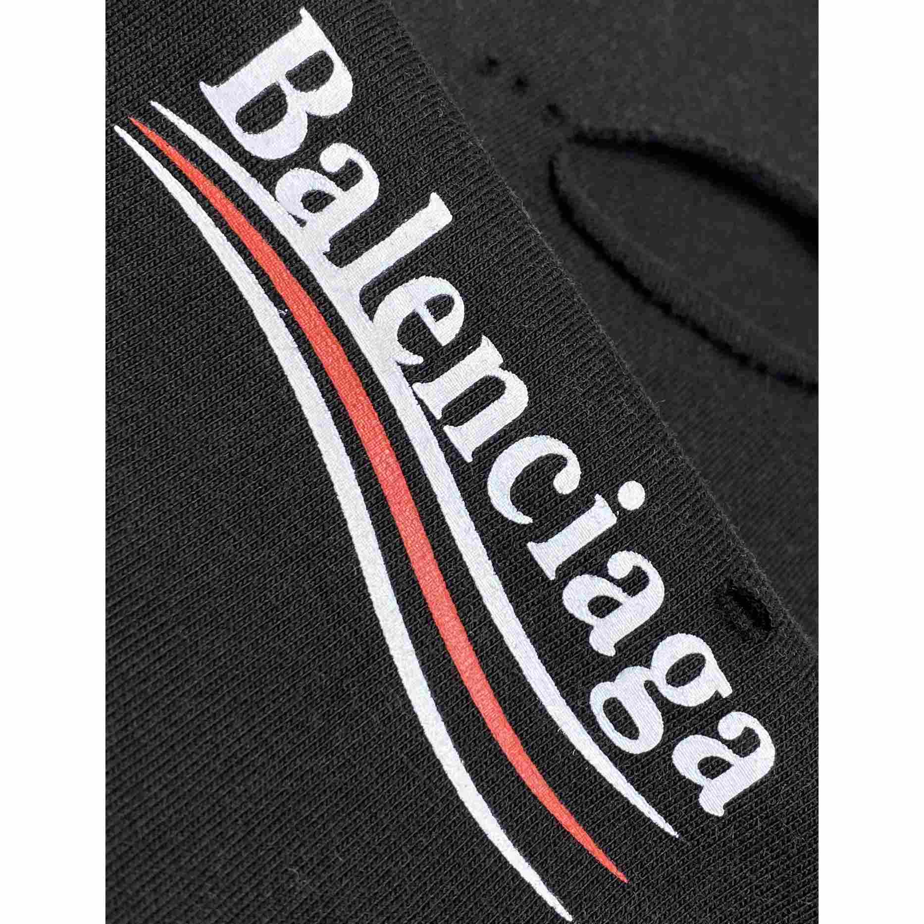 Balenciaga Political Campaign Layered T-shirt In Black - DopestKickz