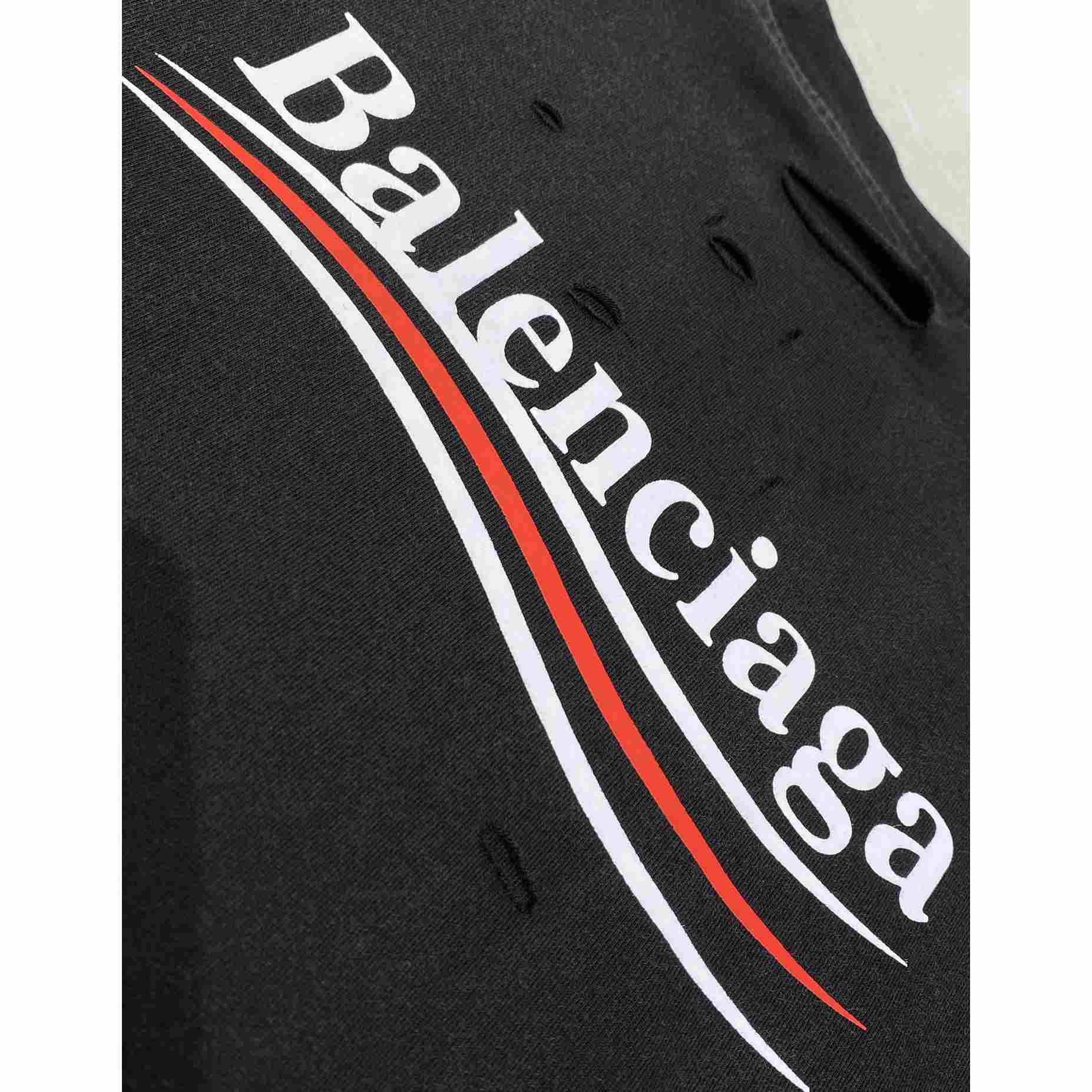 Balenciaga Political Campaign Layered T-shirt In Black - DopestKickz