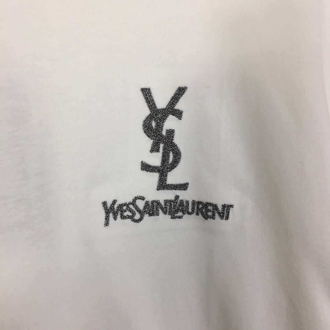 Saint Laurent Cotton-jersey T-shirt  - DopestKickz