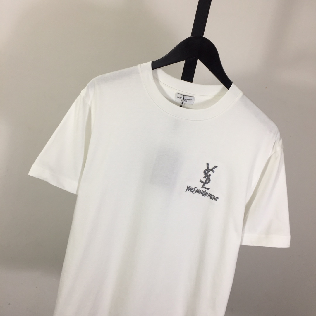 Saint Laurent Cotton-jersey T-shirt  - DopestKickz