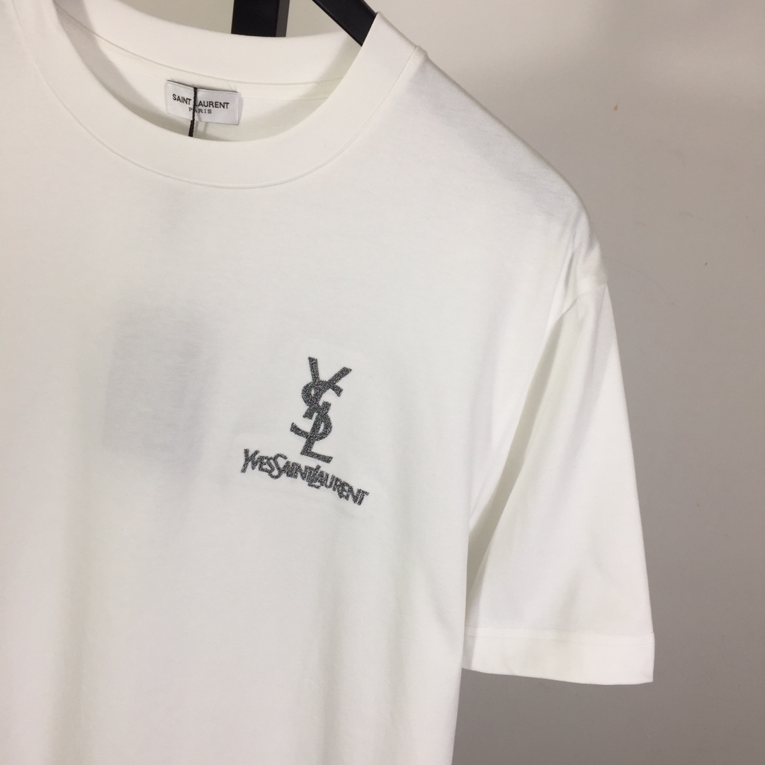 Saint Laurent Cotton-jersey T-shirt  - DopestKickz