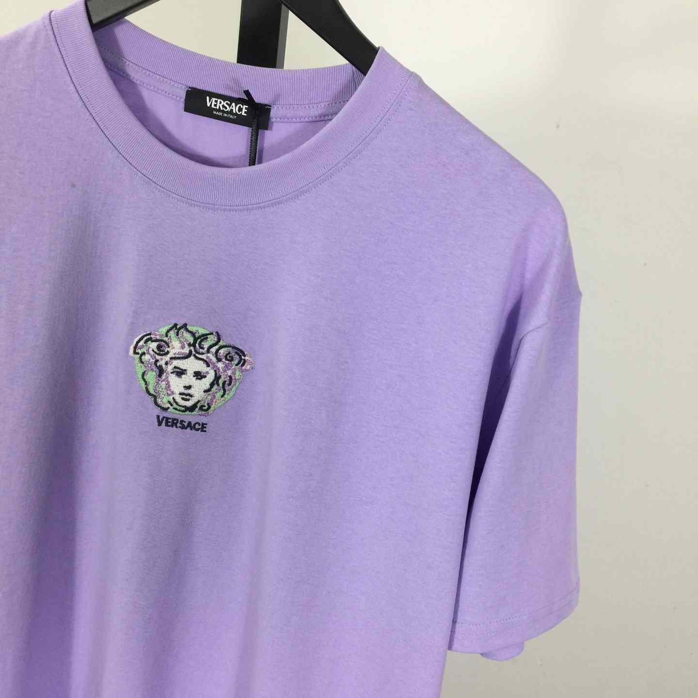 Versace Medusa Cotton T-shirt With Embroidery - DopestKickz